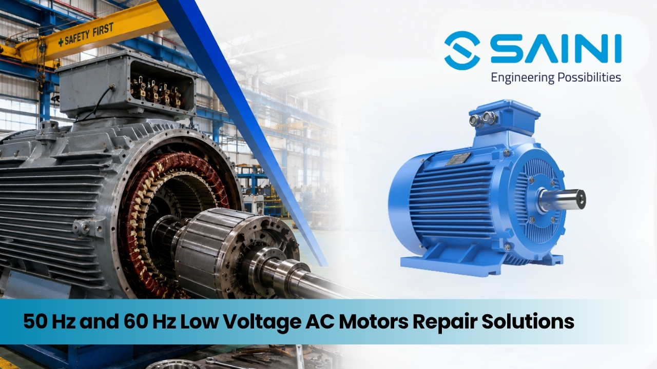 50 Hz and 60 Hz Low Voltage AC Motors Repair Banner Image